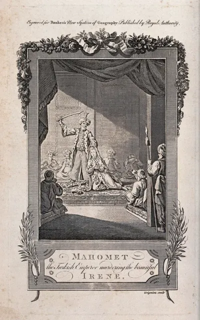 Mahomet executing Saint Irene of Constantinople (?)