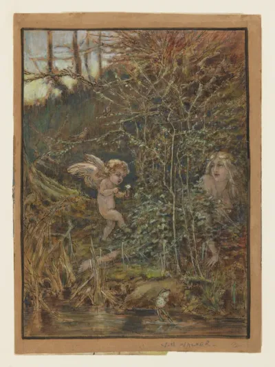 Maiden, Cupid and Frog
