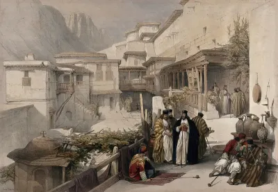 Main courtyard of the monastery of St
