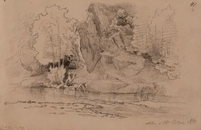 Maisema Ahrista 10.10.1854