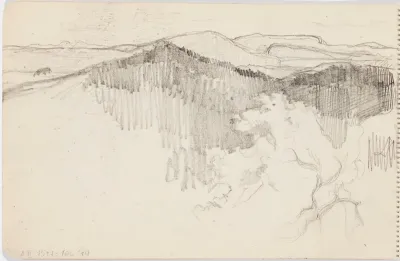 Maisema Aulangolta. Merkitty o. a.: Aulango 25 Juli  /  1902