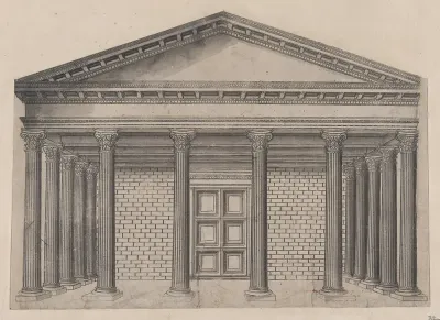 Maison antique a Nymmes, from "Speculum Romanae Magnificentiae"