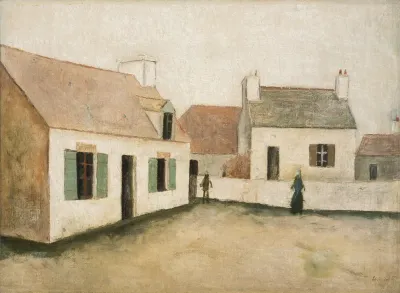 Maisons à l'Île d'Ouessant, Bretagne (Houses on the Island of Ouessant, Brittany)