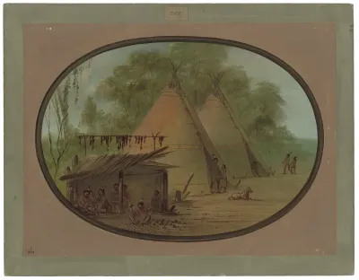 Making Flint Arrowheads   Apachees