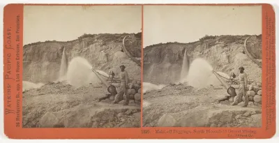 Malakoff Diggings, North Bloomfield Gravel Mining Co., Nevada County, No. 1820 from the series "Watkins' Pacific Coast"