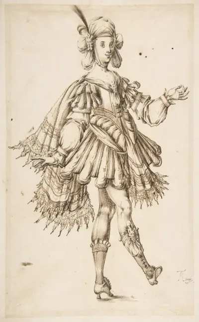 Male Figure in Ballet Costume