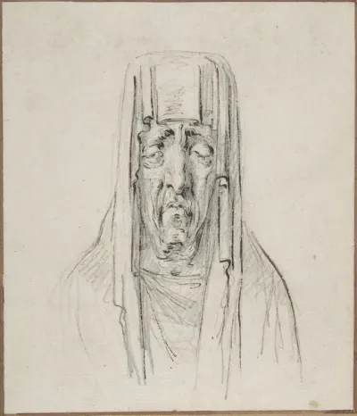 Male Head in a Hood