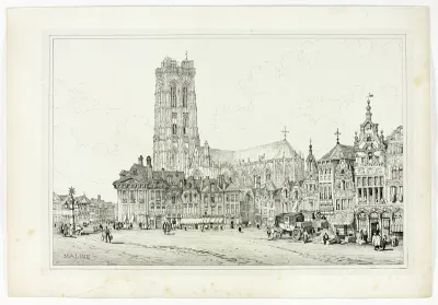 Maline, from Facsimiles of Sketches made in Flanders and Germany