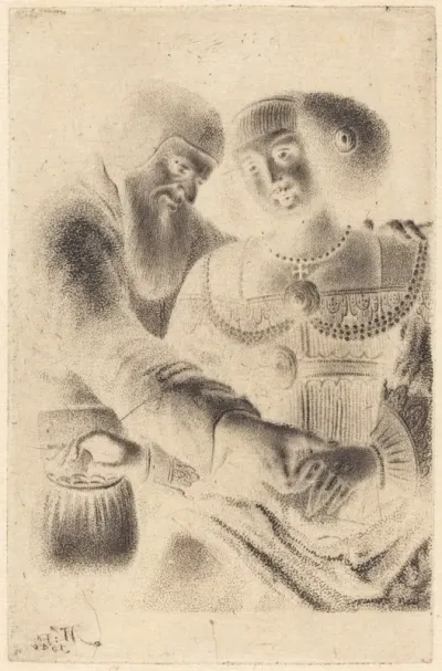 Man and Woman Embracing