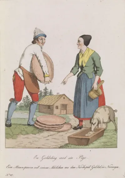 Man and Woman from Gauldalen