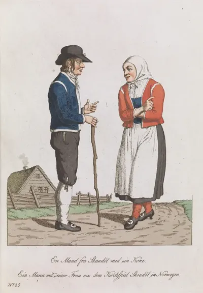 Man and Woman from Skaudalen