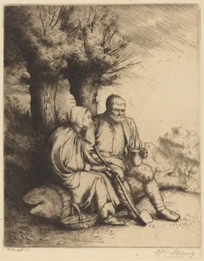 Man and Woman under a Tree