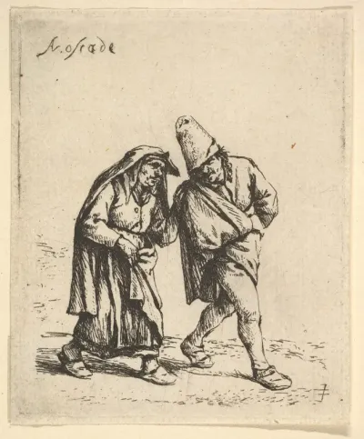 Man and Woman Walking