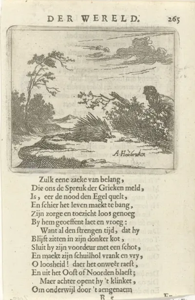 Man besluipt een stekelvarken
