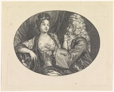 Man betast een vrouw