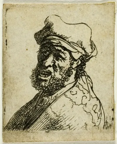 Man Crying Out, Three Quarters Left: Bust