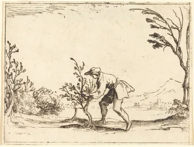 Man Cutting a Balm-Tree