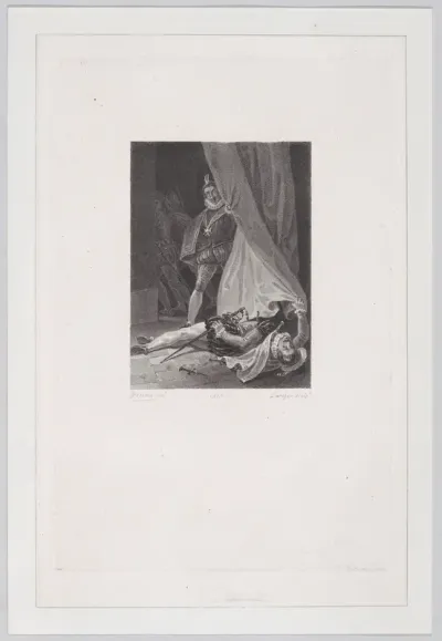 Man discovering a murdered companion