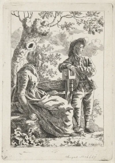 Man en een vrouw bij een boom