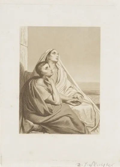 Man en vrouw aan zee