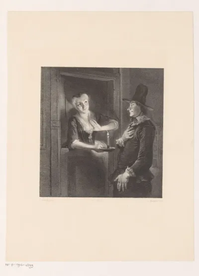 Man en vrouw bij een deur