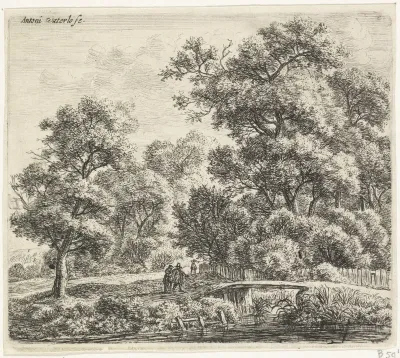 Man en vrouw bij een smalle brug