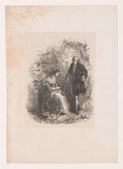 Man en vrouw in een tuin
