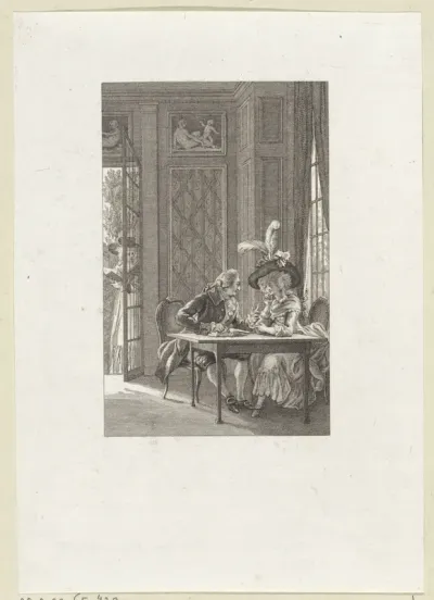 Man en vrouw in gesprek