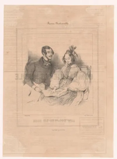 Man en vrouw in modieuze kleding