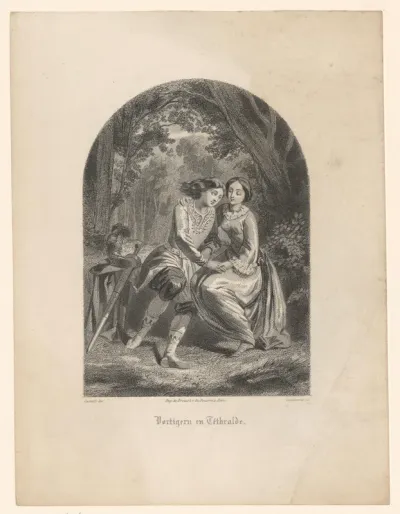Man en vrouw omhelzen elkaar in een bos