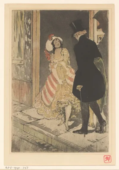 Man en vrouw op straat