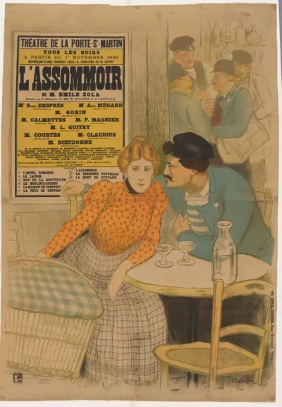 Man en vrouw zitten aan een tafel in een café