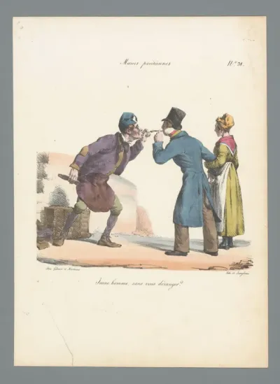 Man geeft andere man een vuurtje