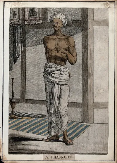 Man holding percussion instruments made of hollow brass rings, containing small balls, played with the hands, Calcutta, West Bengal
