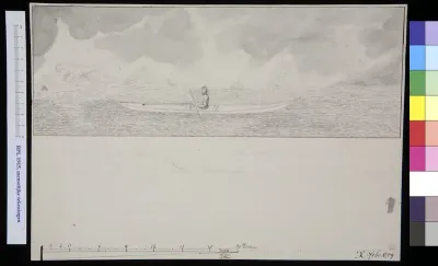 Man in a kayak (Greenland?)