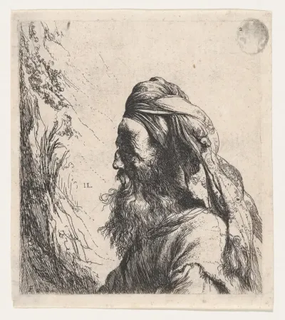 Man in a Turban Facing Left