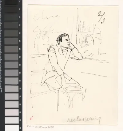 Man in een bar