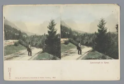 Man in een berglandschap in Tirol