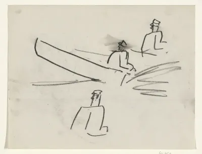 Man in een motorboot