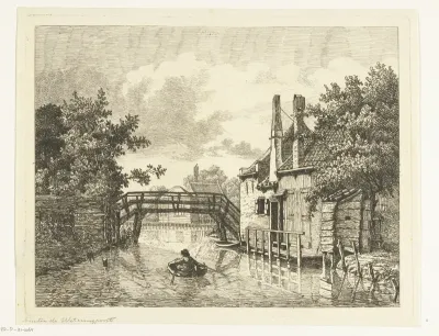 Man in een roeiboot