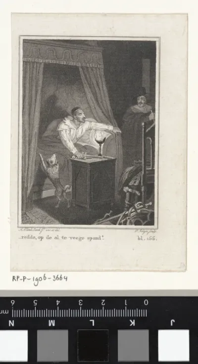 Man in een slaapkamer bij een man in een bed