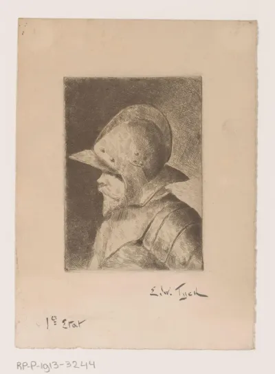 Man in harnas