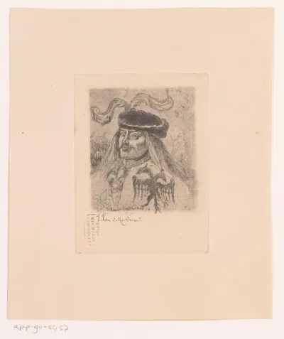 Man in historische kledij met dubbele adelaar