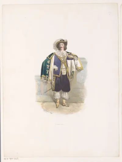 Man in maskerade kostuum