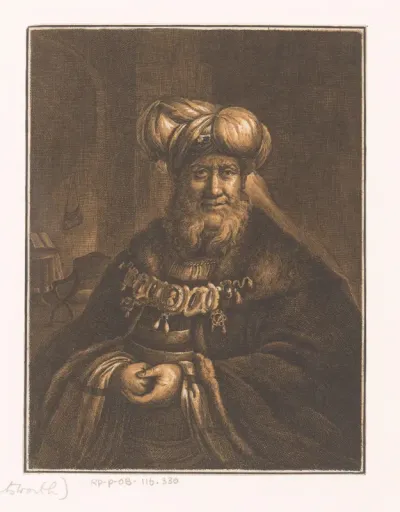 Man in oosterse kleding