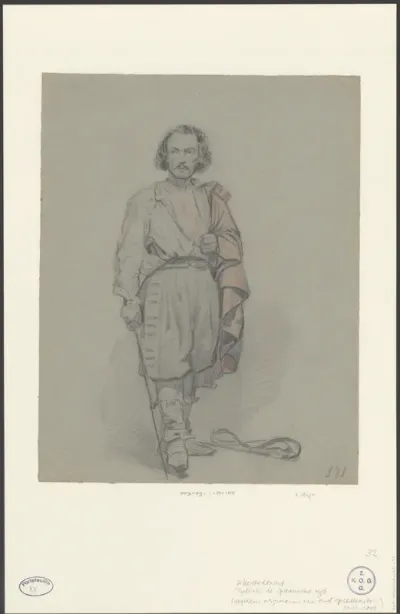 Man in Spaans kostuum met degen, ca. 1640