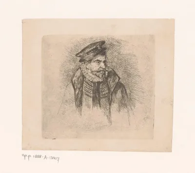 Man in zeventiende-eeuwse kleding