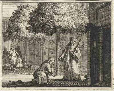 Man knielt voor een vorst