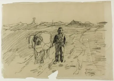 Man Leading Cow