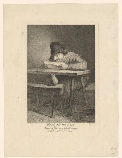Man leest geroerd een brief